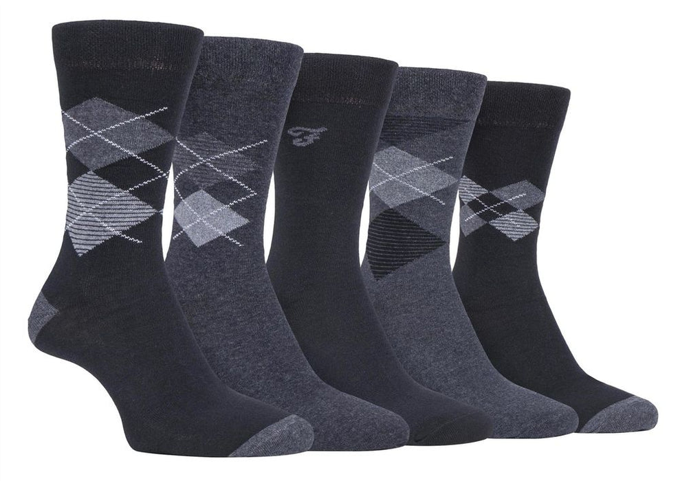 5 Pack Farah Classic Patterned Socks  - FCS270