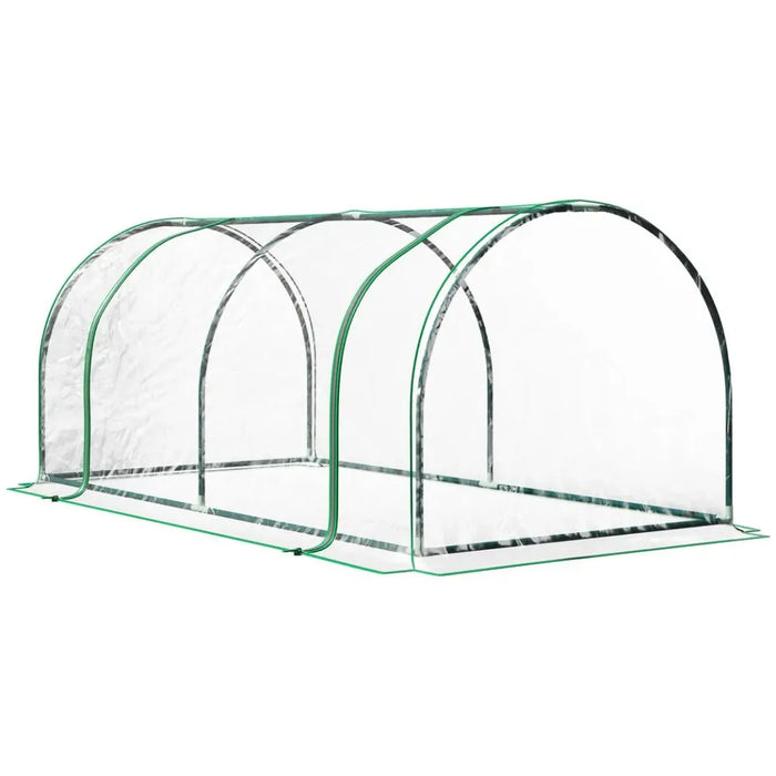 Steel Frame Tunnel Greenhouse Cover - 200x100x80cm - Protect Plants, Fruits, and Vegetables - Durable & Portable