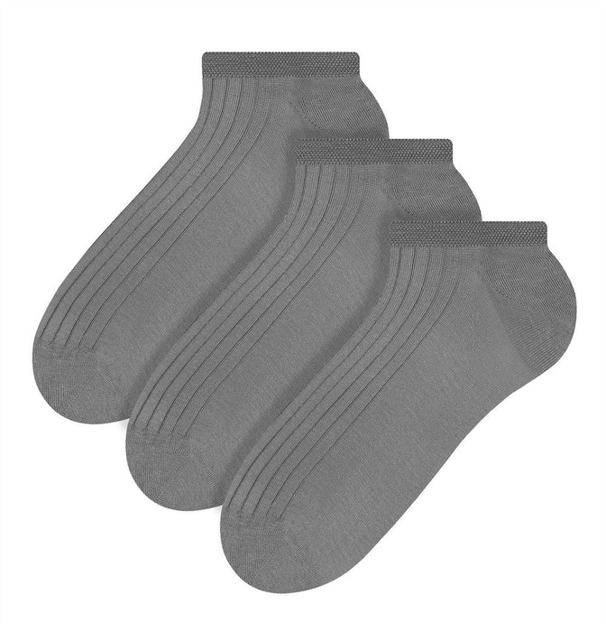 Steven - 3 PACK Mens 100% Cotton Ankle Socks