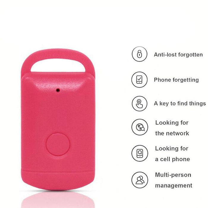 Bluetooth Key Finder GPS Locator Anti-lost Alarm/Tracker [Pink]