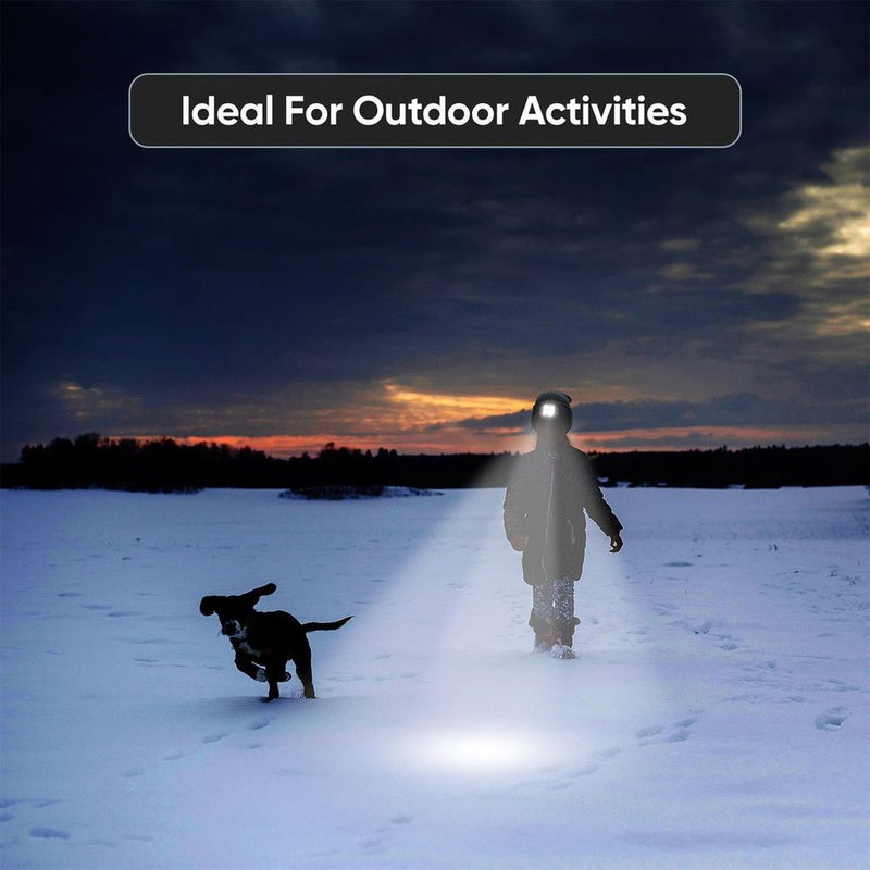 Knit Beanie Hat 4 LED Head Lamp Light Cap Outdoor Hunting Camping Fishing