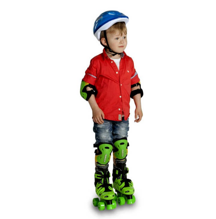 Elektra Hardshell Youth Elbow & Knee Pads | Green | Top Quality