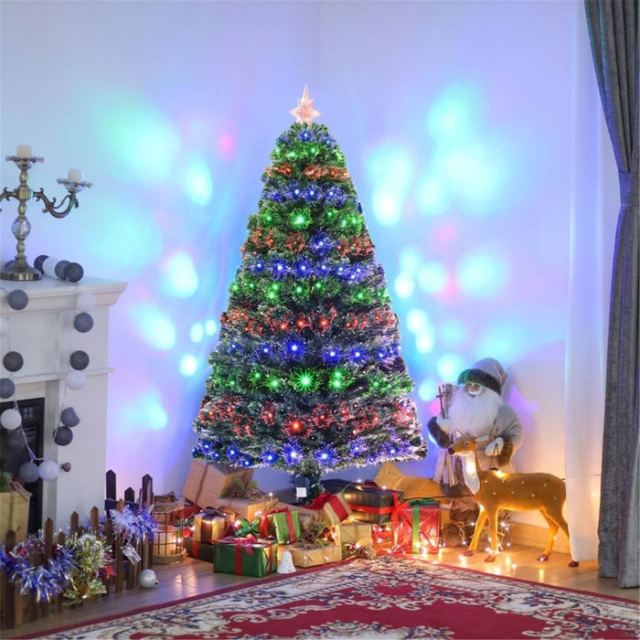 5 ft Christmas Tree Artificial Green with LED lighting