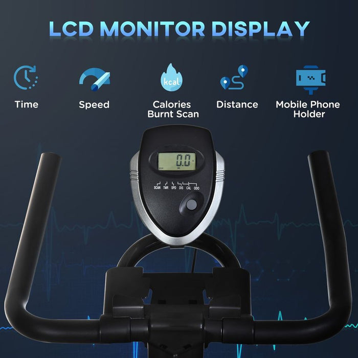 Exercise Training Bike Indoor Cycling Bicycle Trainer LCD Monitor