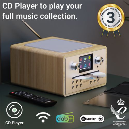 MAJORITY HOMERTON 2 MUSIC SYSTEM OAK