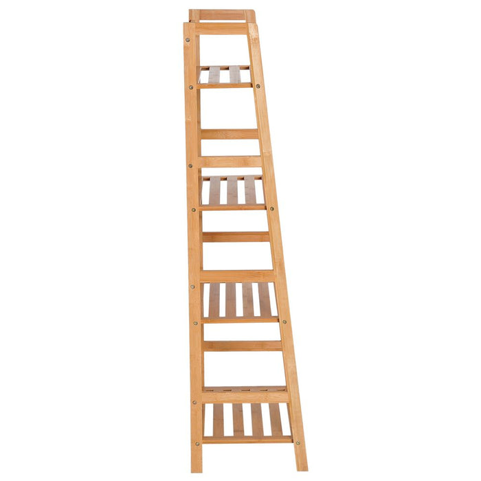 Bookshelf, 4-Tier,Bamboo, 48Lx30Wx119H