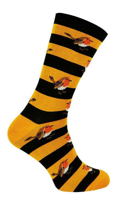 Mr Heron Animal Socks - Fun & Colorful Novelty Gift, Super Soft Bamboo, Colored Toe & Heel - 6-11 UK