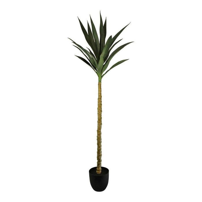 Realistic Artificial Yucca Tree, 130cm - High-Quality Single Trunk, Indoor/Outdoor Use - Detailed & Lifelike