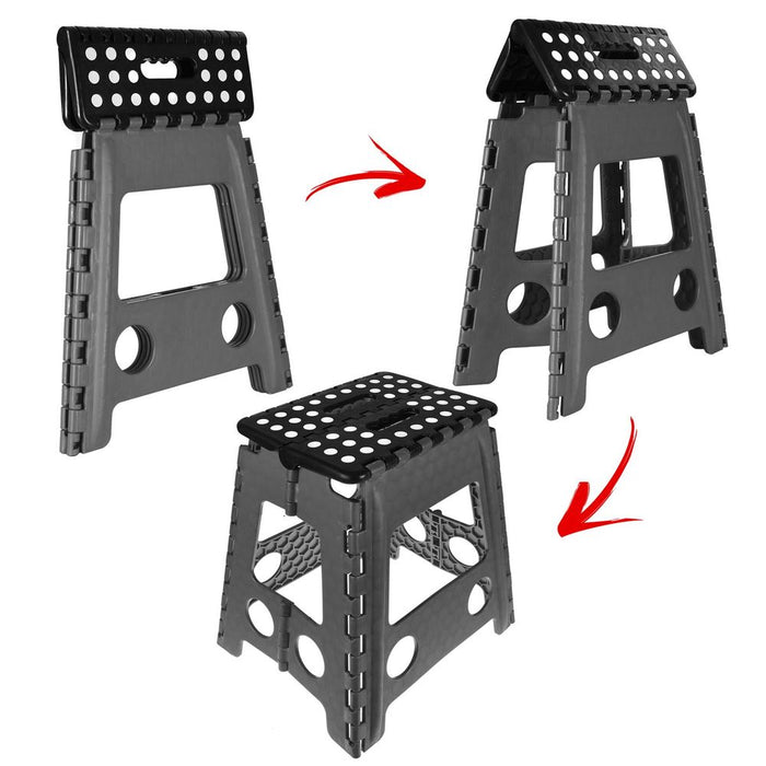 Oh So Handy Large Folding Stool - Reach High with Ease, Maximum Stability, Anti-Slip Feet