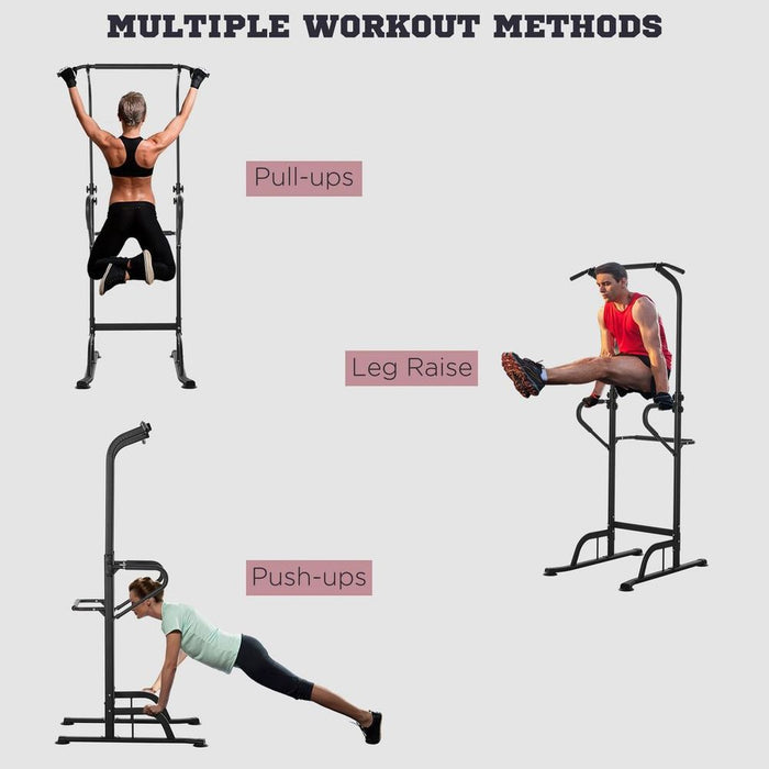 Ultimate Multipurpose Power Tower for Home Gym - Pull Up Bar, Dip Station, Push Up Equipment - Professional Quality