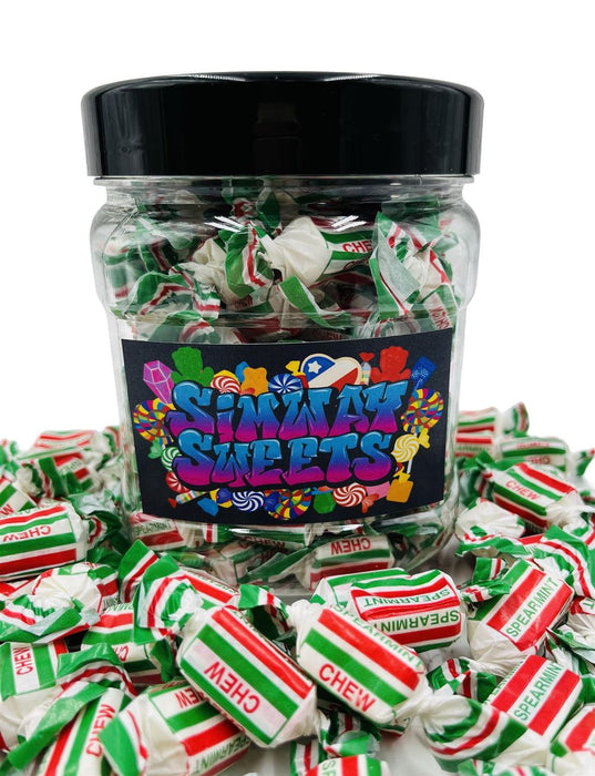 Premium Spearmint Chews x 80 - Fresh and Individually Wrapped - Perfect for Gifting or Personal Enjoyment - Fast & Reliable Delivery