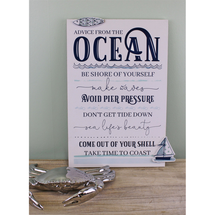 Rules Of The Ocean Wall Plaque