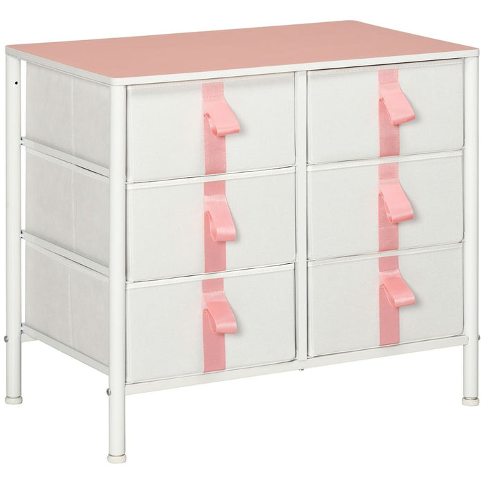 6-Drawer Cloth Organizer | Metal Frame | Nursery Room