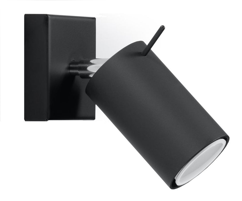 Ring Black Rotating Tube Wall Lamp - Modern Loft Design, High Quality GU10