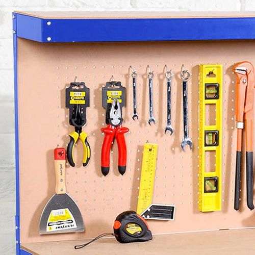 Workbench Heavy-Duty Steel Pegboard Drawer - Blue DPD
