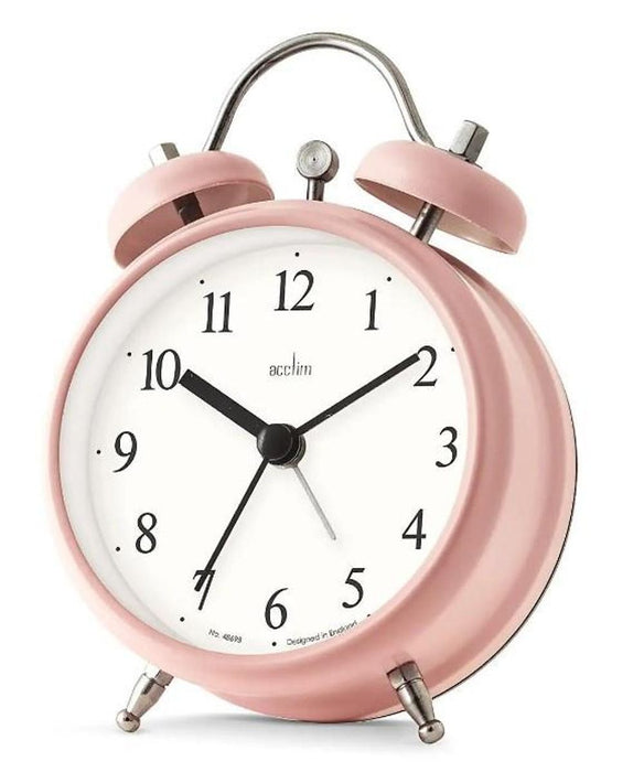 Innovative Acctim Haven Alarm Clock: Pink Grapefruit, Quartz Movement, Silent, Snooze Alarm, Contemporary Style - Best Quality