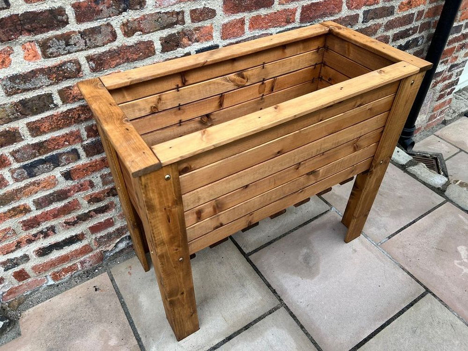 Somerford Deep Root Planter - Large, English Design, Raised for Herbs/Vegetables, Sustainably Sourced Wood, Rustproof Bolting