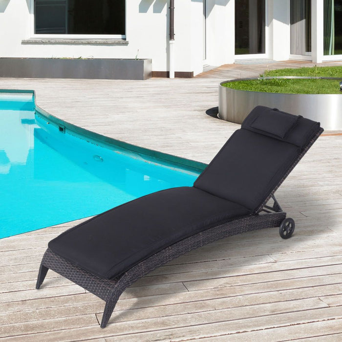 Transformative Garden Sun Lounger - Comfy Cushion & Reclining Relaxer