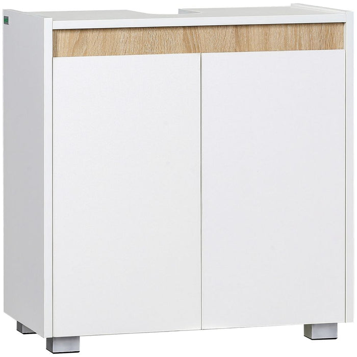 Bathroom Sink Cabinet, Floor Standing Under Sink Cabinet Double Doors White