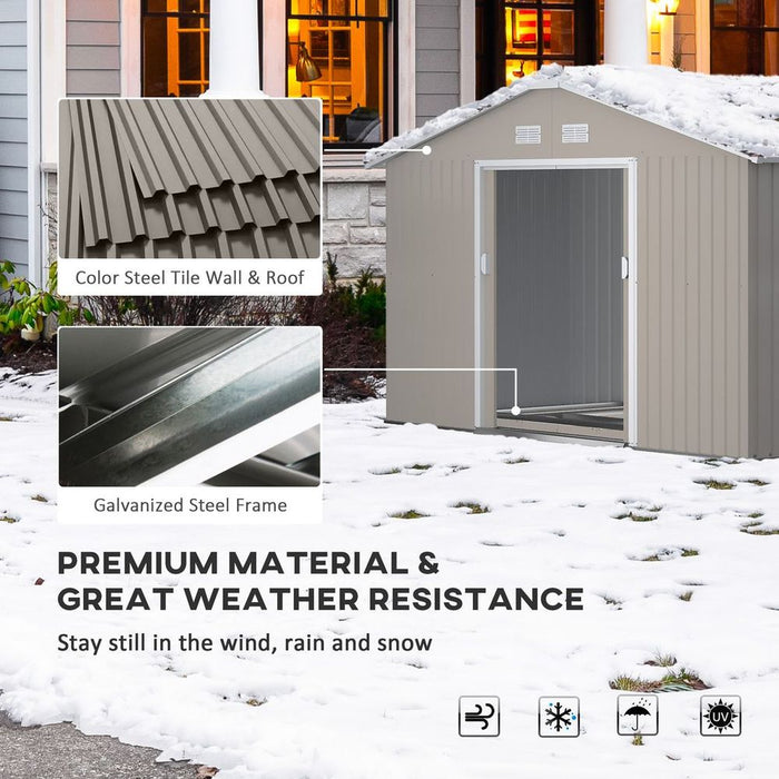 Garden Shed: Metal Roof, Tool Storage, 12.5ft x 11ft - Protective, Durable, Easy Access - Order Now!