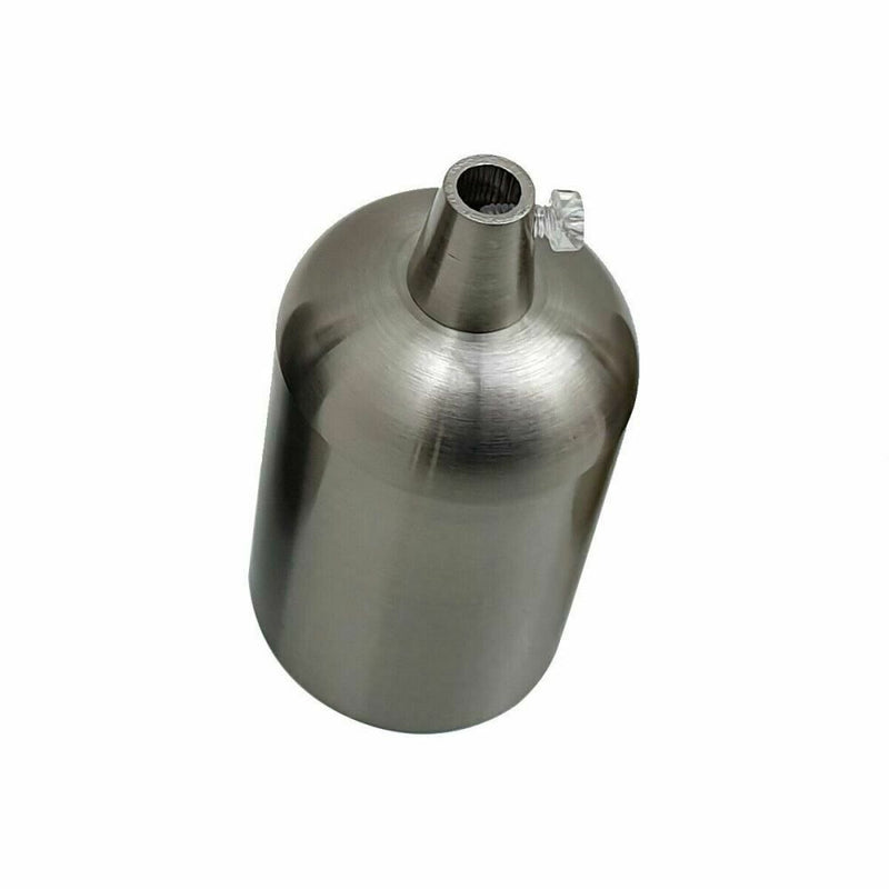 Smooth Holder Satin Nickel Lamp - Vintage Antique Retro Style - E27 Socket - High Quality