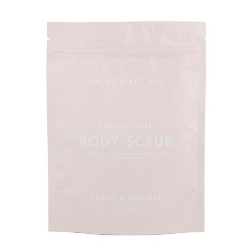 The Skin Kitchen Vanilla Latte Body Scrub with Coconut Oil, Caster Sugar, 200g