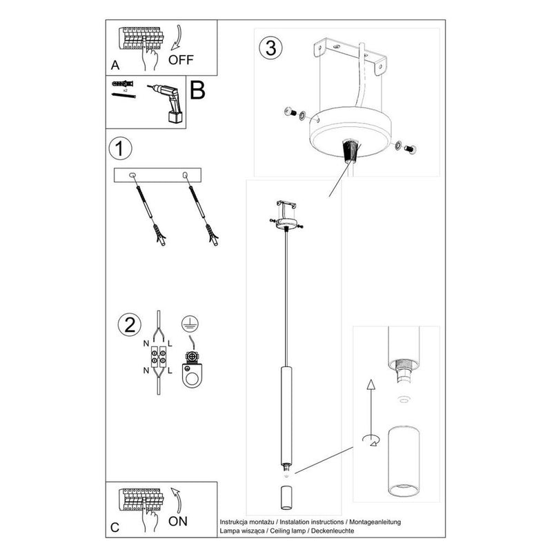Pendant lamp steel, glass Wezyr modern Design G9