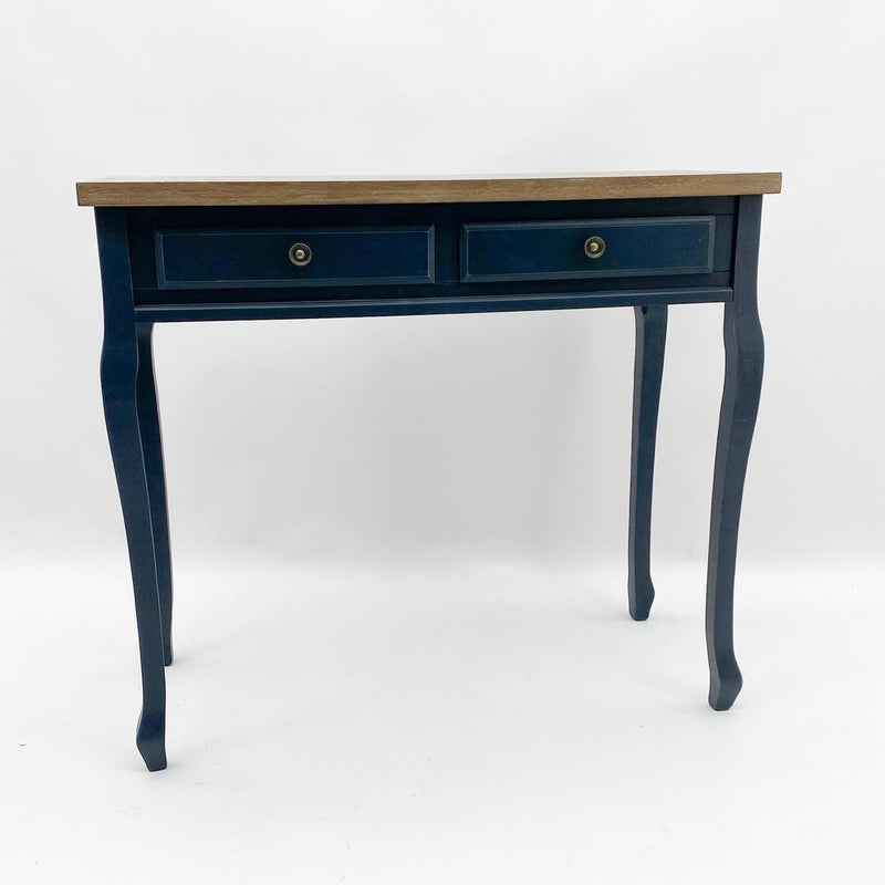 Stunning 90CM Wooden 2 Drawer Hall Table - High-Quality, Hand-Finished Design