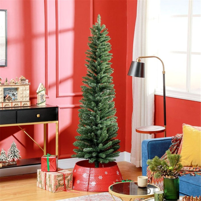 5 Ft Christmas Tree Artificial Green Pencil Shape