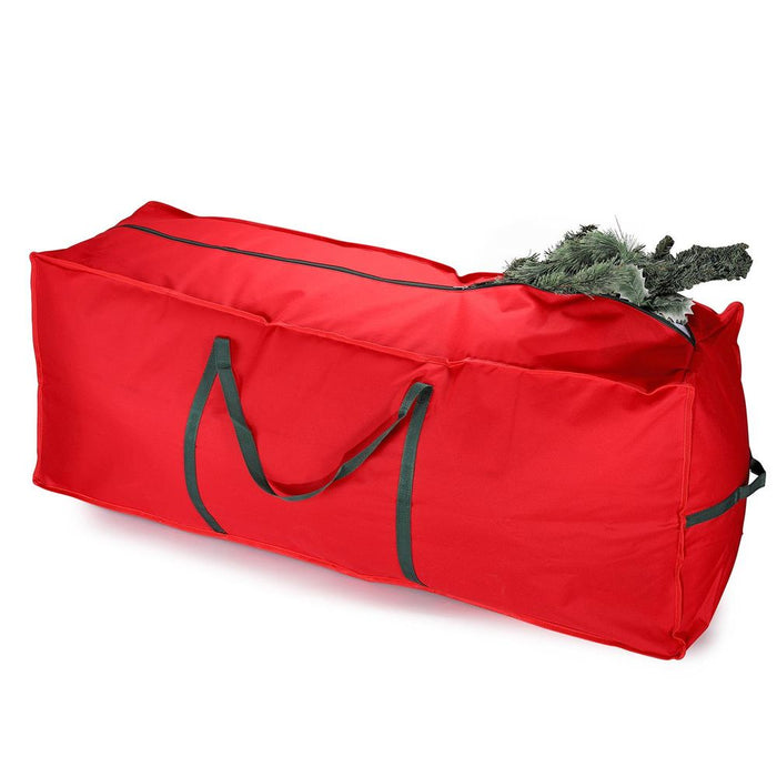 Premium Red Xmas Tree Storage Bag - Keeps Your Tree Safe & Dust-Free - Fits Up to 7.5 Ft Trees