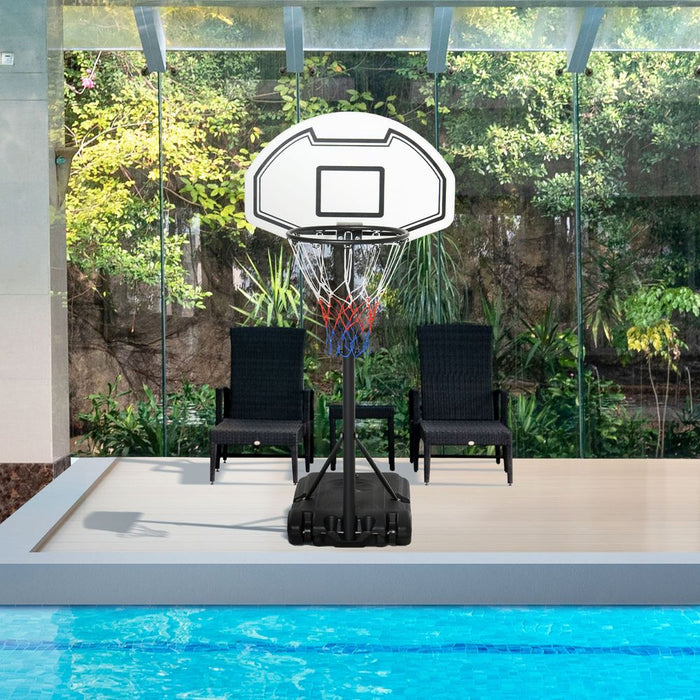 Basketball Stand: Adjustable Height, Pool-Side, Professional Quality, HOMCOM