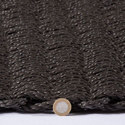 Didsbury Braided Polypropylene 55x100cm Slate Doormat
