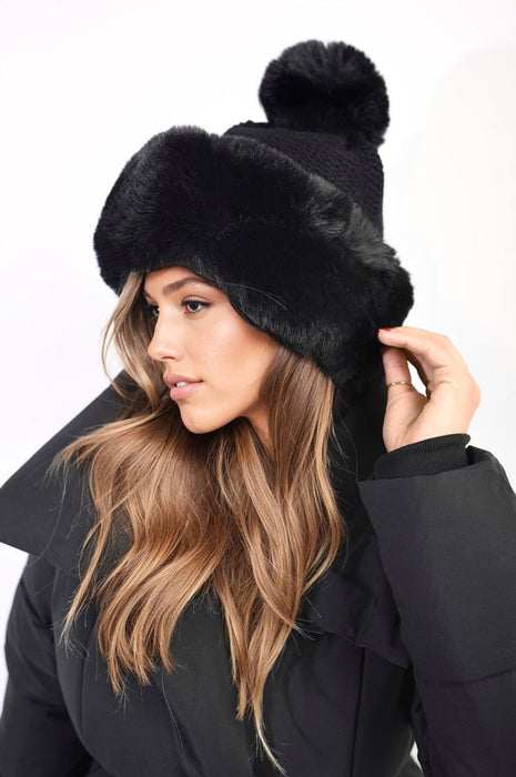 Faux Fur Knitted Winter Hat