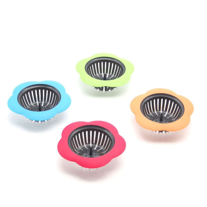 Vinsani Flower Sink Plug Drain Strainer - Available in 4 Colours