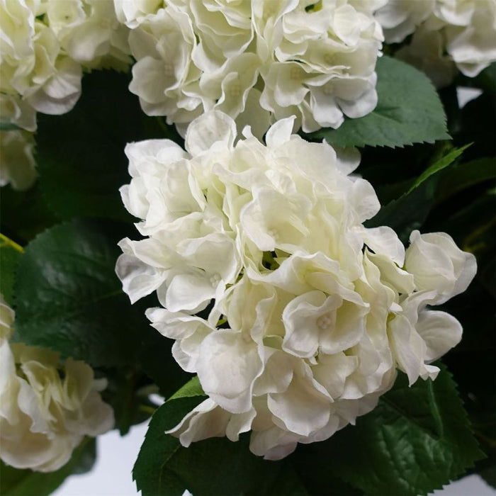 Premium 70cm White Hydrangea Plant - High Quality Silk Flowers - Elegant Design - Perfect for Any Space