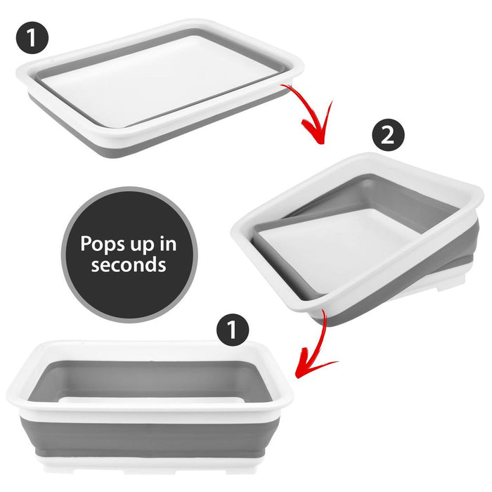 Premium Collapsible Washing Up Bowl | Durable & Space-Saving | Ideal for Camping & Outdoor Use