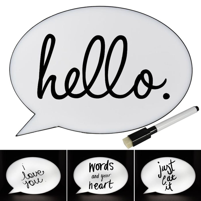 Speech Bubble Light Box OVAL | SBox12 | Personalize Messages with LED Display | Perfect for Parties & Celebrations