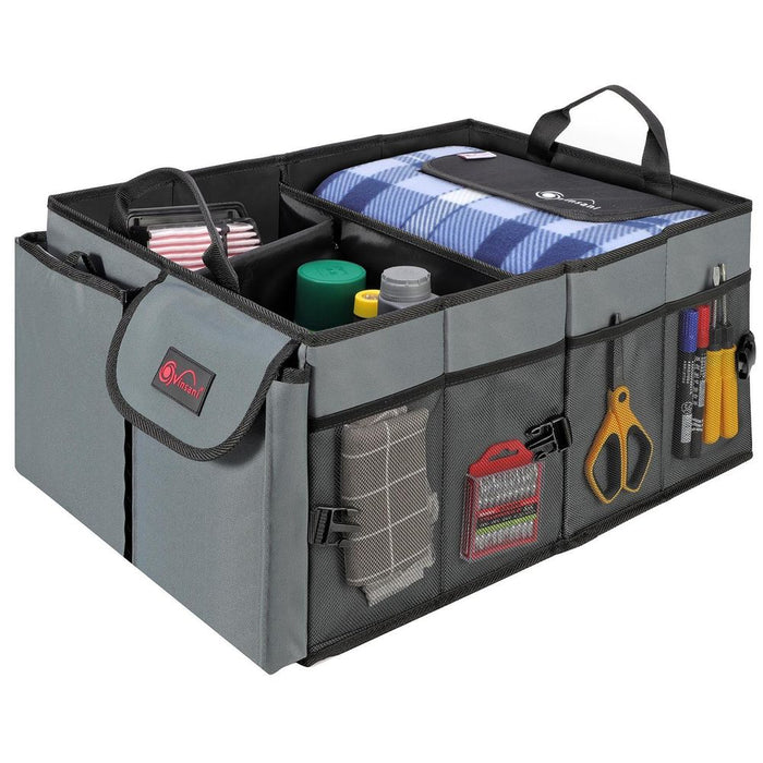 VINSANI DELUXE CAR BOOT STORAGE: Organize Your Car's Essentials with this High-Quality, Multipurpose Storage Solution!