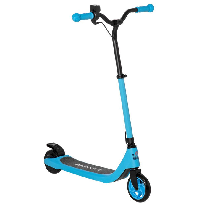 Blue HOMCOM Electric Scooter - 120W, Battery Level Display, Rear Brake