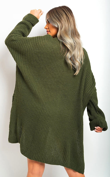 Cozy & Chic: High Neck Oversized Knit Jumper