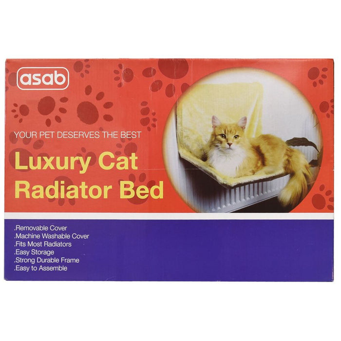 Luxury Cat Radiator Bed - Removable Cover - Fits Most Radiators - Easy Storage