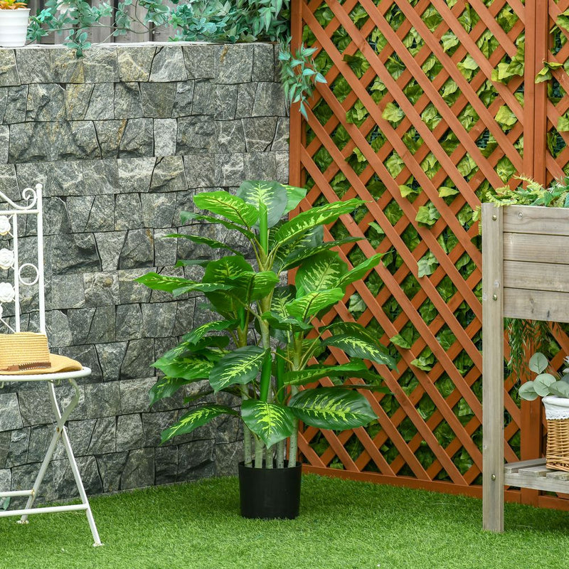 Artificial Evergreen Tree Fake Decorative Plant in Nursery Pot, 95cm