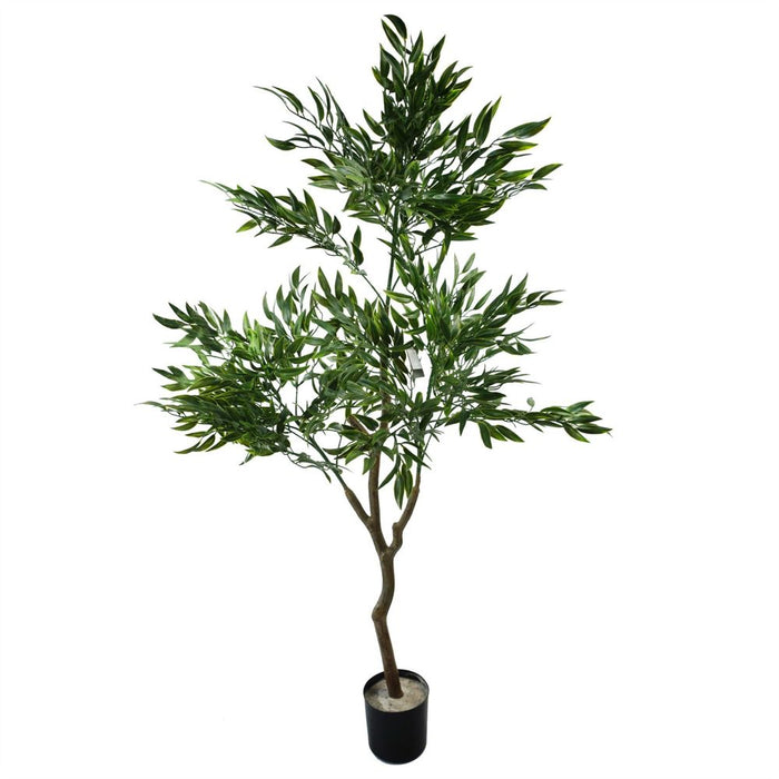 90cm UV Potted UV Grass Plant with Artificial Display Foliage