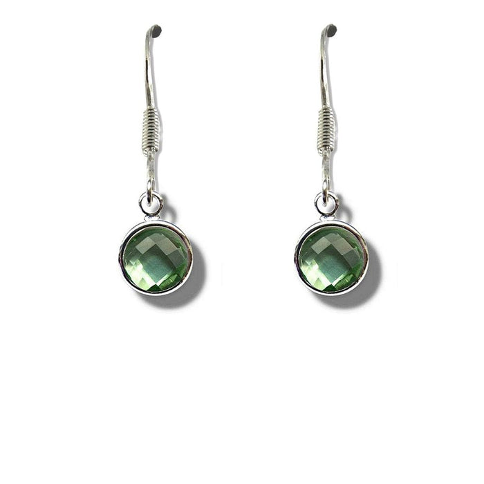 Premium Quality August Birthstone Drop Earrings - Stunning Pale Green - Perfect Gift for Women, Girls - Free Gift Box Included