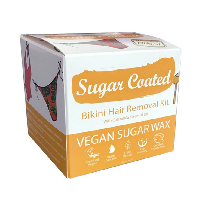 Sugar Coated Bikini Hair Removal Kit - Professional Grade Wax for Smooth Results