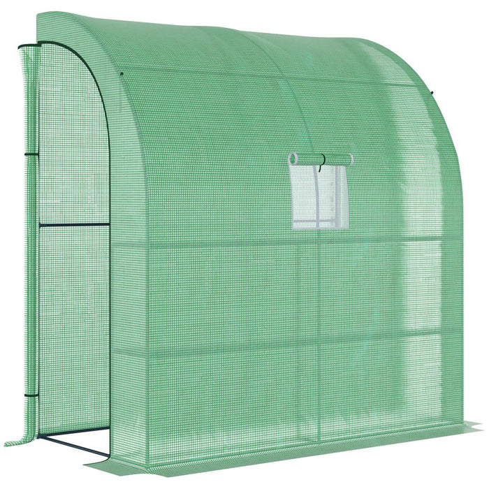 Winter Wonder Walk-In Greenhouse: Protect Your Plants Year-Round with Outsunny's 200Lx100Wx215Hcm Greenhouse Window&Door