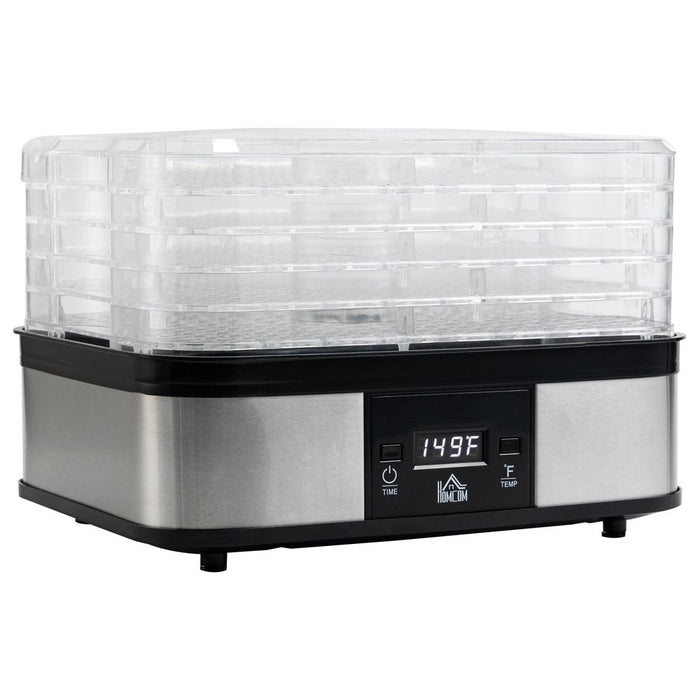 Premium Stainless Steel Food Dehydrator | 5-Tier | Timer | LCD Display | Efficient & Durable