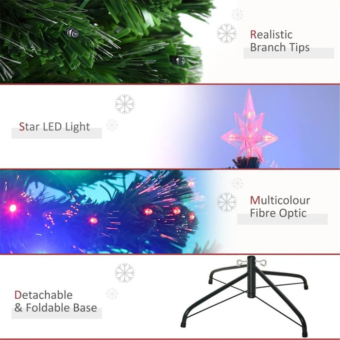 5 ft Christmas Tree Artificial Green with LED lighting