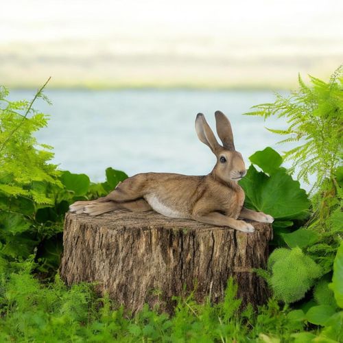47CM LYING RABBIT GARDEN DECOR