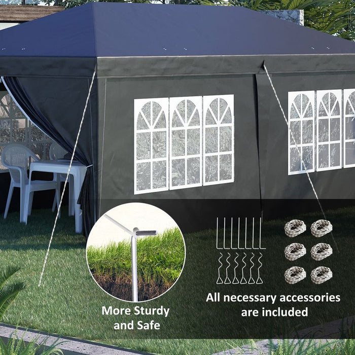 High-Quality Pop Up Gazebo: 3x6m, Adjustable Height, Storage Bag - Perfect for Outdoor Parties, Camping, and More!